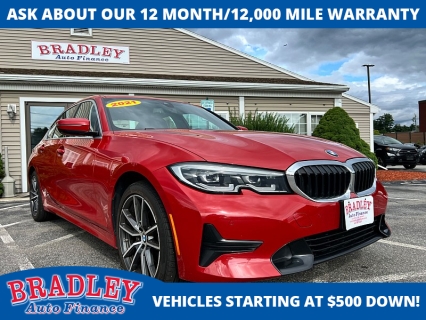 Used 2021 BMW 3 Series 330i xDrive Sedan North America at Bradley Auto Finance near Hudson, NH