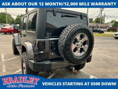Used 2017  Jeep Wrangler Unlimited 4d Convertible Sahara at Bradley Auto Finance near Hudson&comma; NH