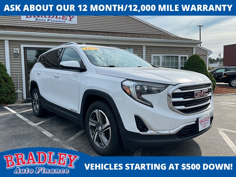 Used 2019  GMC Terrain 4d SUV AWD SLT 1.5L Turbo at Bradley Auto Finance near Hudson, NH