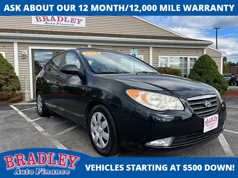 Used 2008  Hyundai Elantra 4d Sedan GLS Auto at Bradley Auto Finance near Hudson, NH