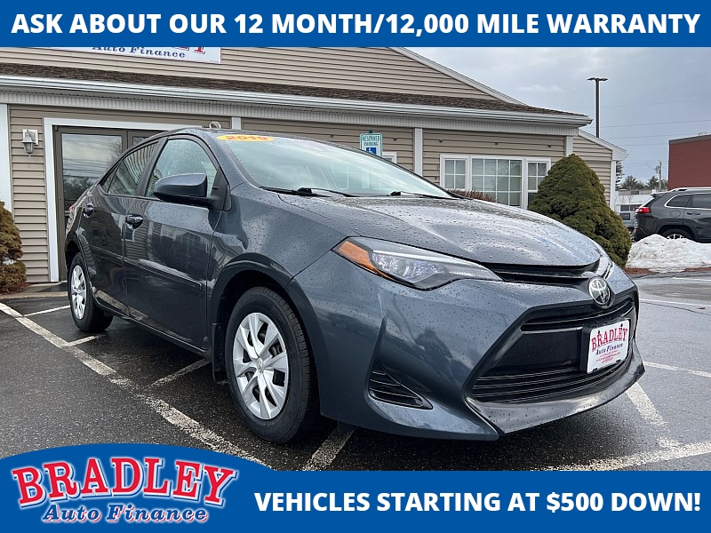 Used 2019  Toyota Corolla 4d Sedan LE at Bradley Auto Finance near Hudson, NH