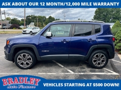 Used 2016  Jeep Renegade 4d SUV 4WD Limited at Bradley Auto Finance near Hudson&comma; NH