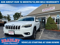 Used 2019  Jeep Cherokee 4d SUV 4WD Limited 3.2L at Bradley Auto Finance near Hudson, NH