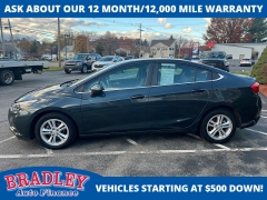 Used 2018  Chevrolet Cruze 4d Sedan LT Auto at Bradley Auto Finance near Hudson, NH