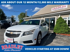 Used 2014  Chevrolet Cruze 4d Sedan LS AT at Bradley Auto Finance near Hudson&comma; NH