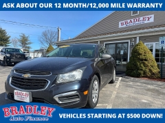 Used 2015  Chevrolet Cruze 4d Sedan LS Auto at Bradley Auto Finance near Hudson&comma; NH