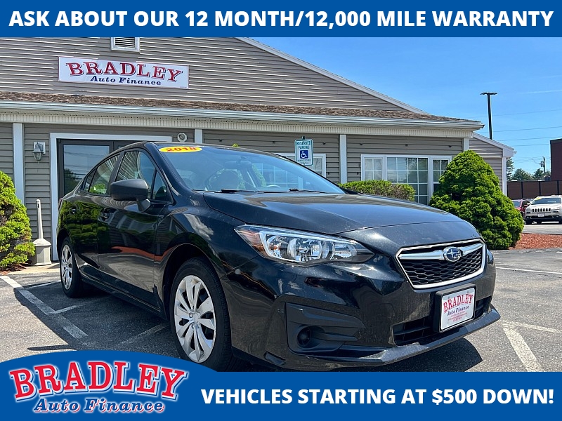 Used 2018  Subaru Impreza 4d Sedan 2&period;0i CVT at Bradley Auto Finance near Hudson&comma; NH