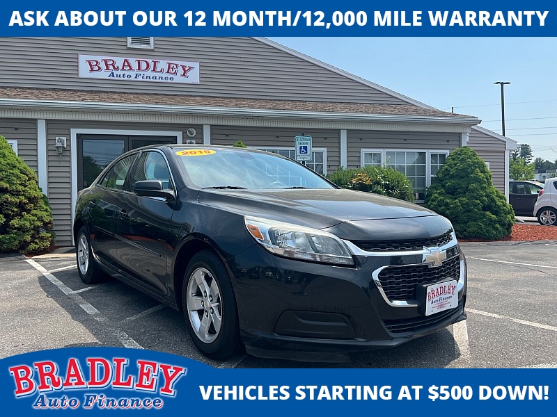Used 2015 Chevrolet Malibu 4d Sedan LS at Bradley Auto Finance near Hudson, NH