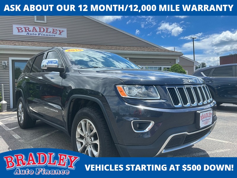 Used 2015  Jeep Grand Cherokee 4d SUV 4WD Limited at Bradley Auto Finance near Hudson&comma; NH