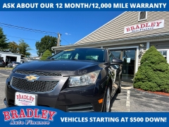 Used 2014  Chevrolet Cruze 4d Sedan LT1 AT at Bradley Auto Finance near Hudson&comma; NH