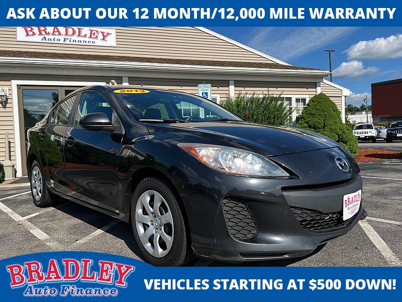 Used 2013  Mazda Mazda3 4d Sedan i SV Auto at Bradley Auto Finance near Hudson, NH