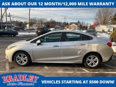 Used 2017  Chevrolet Cruze 4d Sedan LT Auto at Bradley Auto Finance near Hudson&comma; NH