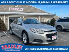 Used 2015  Chevrolet Malibu 4d Sedan LT w&sol;1LT at Bradley Auto Finance near Hudson&comma; NH