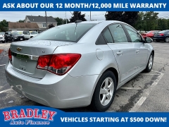 Used 2015  Chevrolet Cruze 4d Sedan LT w&sol;1LT Auto at Bradley Auto Finance near Hudson&comma; NH