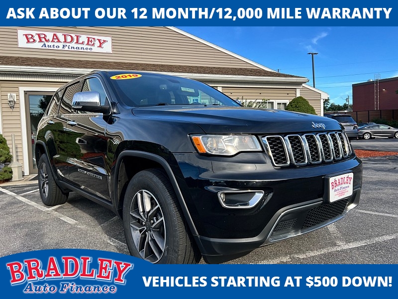 Used 2019  Jeep Grand Cherokee 4d SUV 4WD Limited V6 at Bradley Auto Finance near Hudson&comma; NH