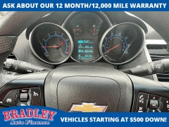 Used 2015  Chevrolet Cruze 4d Sedan LT w&sol;1LT Auto at Bradley Auto Finance near Hudson&comma; NH