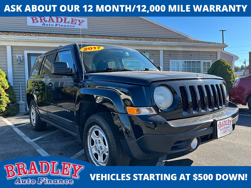 Used 2017  Jeep Patriot 4d SUV 4WD Sport at Bradley Auto Finance near Hudson, NH