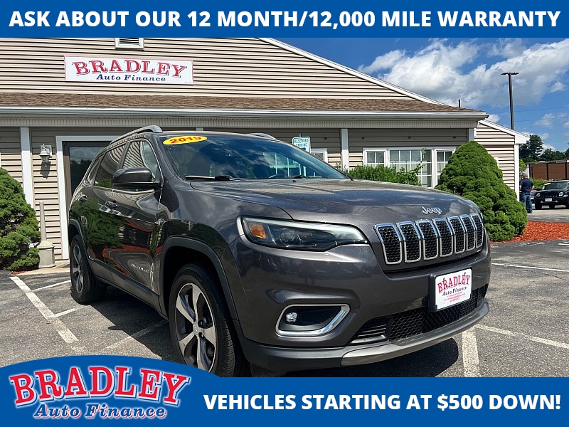 Used 2019  Jeep Cherokee 4d SUV 4WD Limited 3&period;2L at Bradley Auto Finance near Hudson&comma; NH