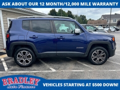 Used 2016  Jeep Renegade 4d SUV 4WD Limited at Bradley Auto Finance near Hudson&comma; NH