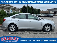 Used 2015  Chevrolet Cruze 4d Sedan LT w&sol;1LT Auto at Bradley Auto Finance near Hudson&comma; NH
