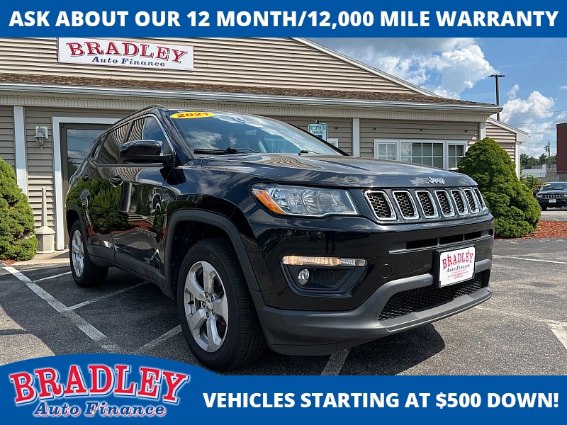 Used 2021  Jeep Compass Latitude 4x4 at Bradley Auto Finance near Hudson, NH