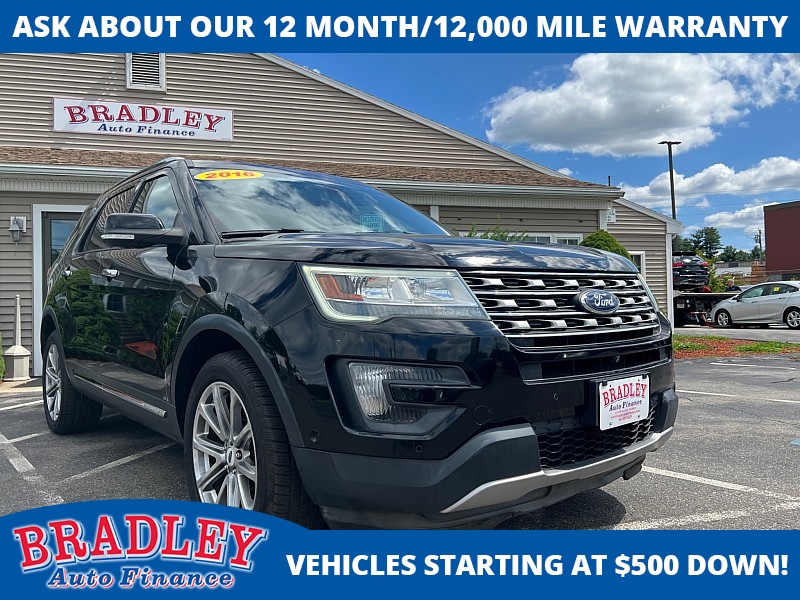 Used 2016  Ford Explorer 4d SUV 4WD Limited at Bradley Auto Finance near Hudson, NH