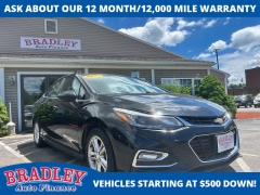  2017 Chevrolet Cruze 4d Sedan LT Auto at Bradley Auto Finance near Hudson&comma; NH