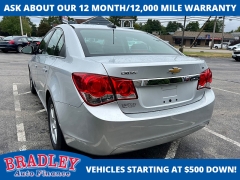 Used 2015  Chevrolet Cruze 4d Sedan LT w&sol;1LT Auto at Bradley Auto Finance near Hudson&comma; NH