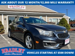 2016 Chevrolet Cruze Limited 4d Sedan LT w&sol;1LT Auto at Bradley Auto Finance near Hudson&comma; NH