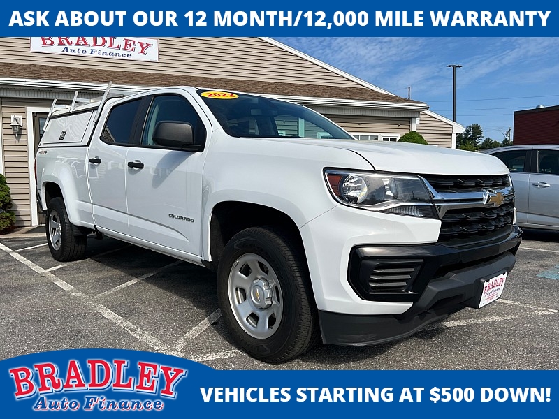Used 2022 Chevrolet Colorado 4WD Crew Cab 141" Work Truck at Bradley Auto Finance near Hudson, NH