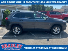 Used 2014 Jeep Cherokee 4d SUV 4WD Limited V6 at Bradley Auto Finance near Hudson, NH