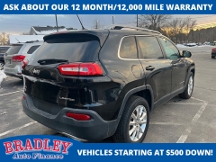 Used 2015  Jeep Cherokee 4d SUV 4WD Limited V6 at Bradley Auto Finance near Hudson&comma; NH