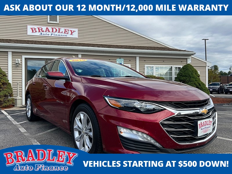 Used 2019  Chevrolet Malibu 4d Sedan LT at Bradley Auto Finance near Hudson, NH