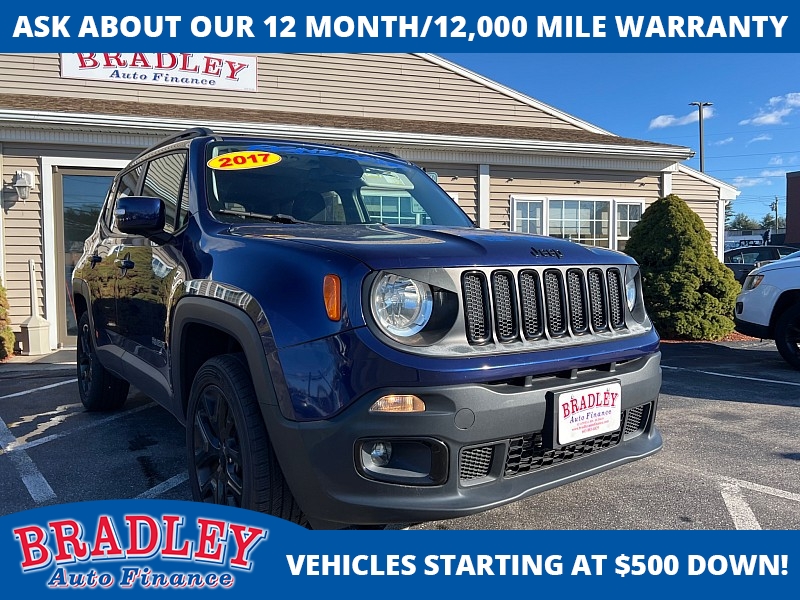 Used 2017  Jeep Renegade 4d SUV 4WD Latitude at Bradley Auto Finance near Hudson, NH