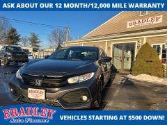 Used 2017  Honda Civic Hatchback 4d EX at Bradley Auto Finance near Hudson&comma; NH