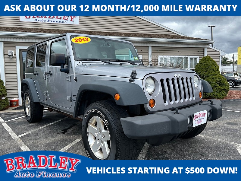 Used 2013  Jeep Wrangler Unlimited 4d Convertible Sport at Bradley Auto Finance near Hudson, NH
