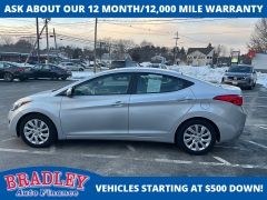 Used 2012  Hyundai Elantra 4d Sedan GLS PZEV at Bradley Auto Finance near Hudson&comma; NH