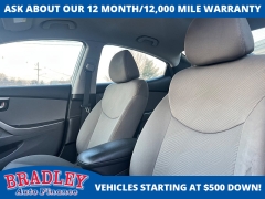 Used 2012  Hyundai Elantra 4d Sedan GLS PZEV at Bradley Auto Finance near Hudson&comma; NH