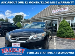 Used 2015  Honda Accord Sedan 4d LX CVT at Bradley Auto Finance near Hudson&comma; NH