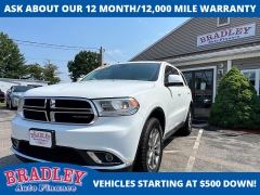 Used 2018  Dodge Durango 4d SUV AWD SXT at Bradley Auto Finance near Hudson&comma; NH