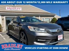  2017 Honda Accord Sedan 4d Sport SE CVT at Bradley Auto Finance near Hudson&comma; NH