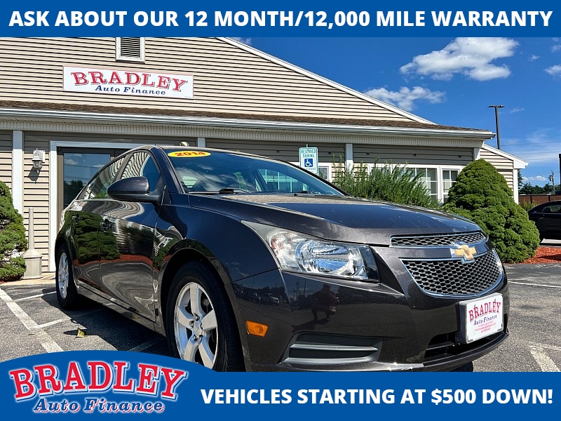 Used 2014  Chevrolet Cruze 4d Sedan LT1 AT at Bradley Auto Finance near Hudson&comma; NH