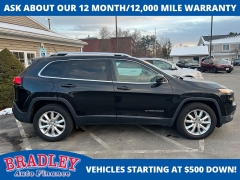 Used 2015  Jeep Cherokee 4d SUV 4WD Limited V6 at Bradley Auto Finance near Hudson&comma; NH