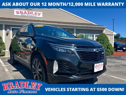 Used 2022 Chevrolet Equinox AWD 4dr RS at Bradley Auto Finance near Hudson, NH