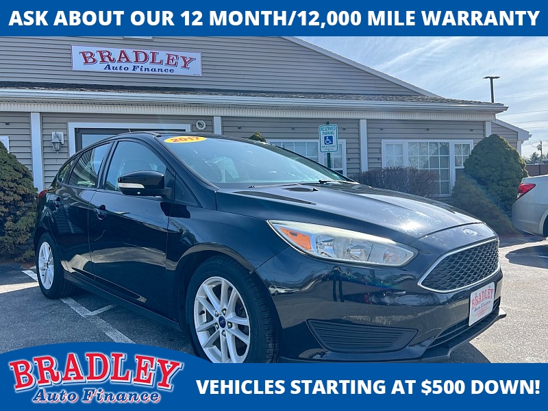 Used 2017  Ford Focus 4d Hatchback SE at Bradley Auto Finance near Hudson&comma; NH