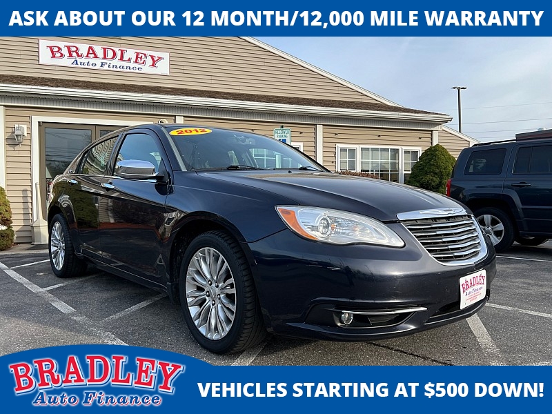 Used 2012  Chrysler 200 4d Sedan Limited at Bradley Auto Finance near Hudson, NH