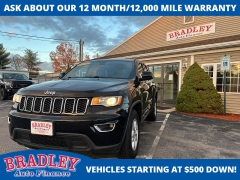 Used 2017  Jeep Grand Cherokee 4d SUV 4WD Laredo at Bradley Auto Finance near Hudson, NH