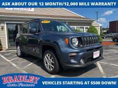 Used 2021 Jeep Renegade Latitude 4x4 at Bradley Auto Finance near Hudson, NH