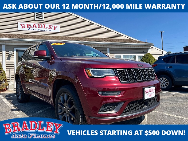 Used 2020  Jeep Grand Cherokee 4d SUV 4WD Overland V6 High Altitude at Bradley Auto Finance near Hudson&comma; NH