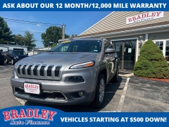 Used 2018 Jeep Cherokee 4d SUV 4WD Limited I4 at Bradley Auto Finance near Hudson, NH